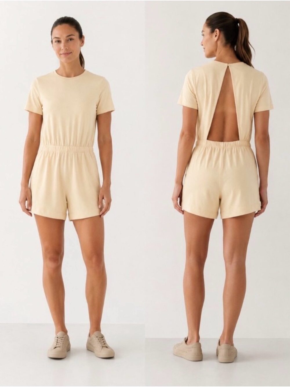 Lululemon lightweight high neck romper in Prosecco 🍾 Size 4 ✨Like new! ✨